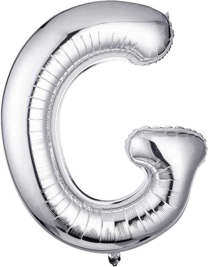 Single Aluminum Hanging Foil Film Silver Letter Balloons G 40 Inch | by FFNIU