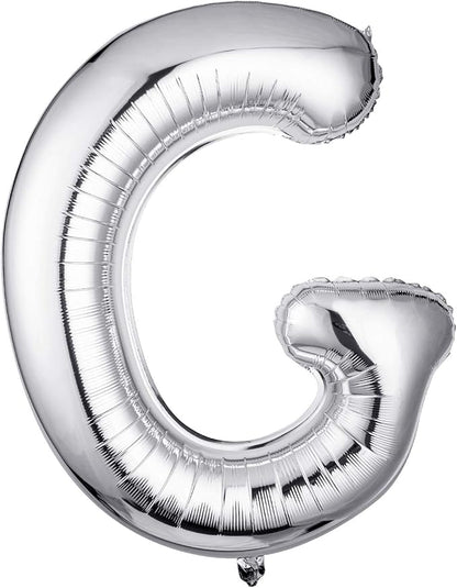 Single Aluminum Hanging Foil Film Silver Letter Balloons G 40 Inch | by FFNIU