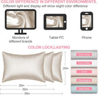 Mulberry Silk Pillow Cases 2 Pack King Size 20x36 Inches with Hidden Zipper, Ultra Smooth and Soft Breathable Cooling Silk Satin Pillowcase Set of 2, Better for Hair and Skin, Gifts for Women Men