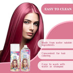 Temporary Hair Color Spray, Pink Hair Dye, Hair Color For Women, Temporary Hair Dye, Washable, Easy To Colour, Mild Formula, Suitable For Various Hair Types, Works On All Hair Colors 120ml