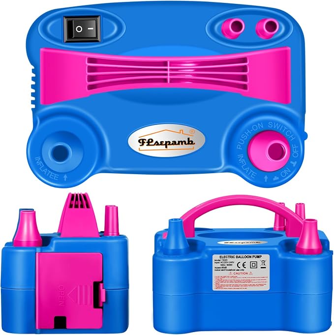 FLSEPAMB Balloon Pump, Electric Balloon Pump, Portable Dual Nozzle 110V 600W - Image 6