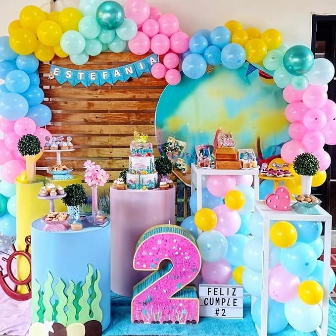 Colorful Cartoon Shark Balloons - Image 3