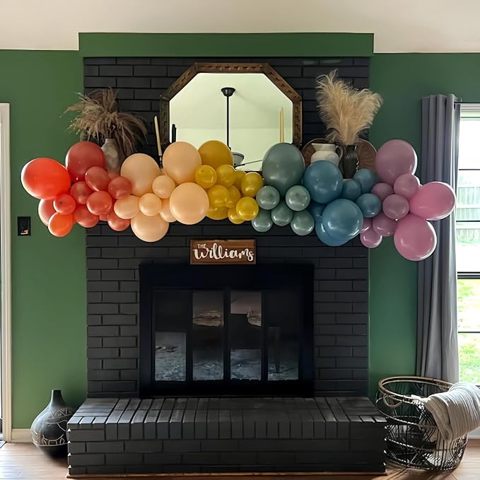 Muted Rainbow Balloons Assorted Colors - Image 7