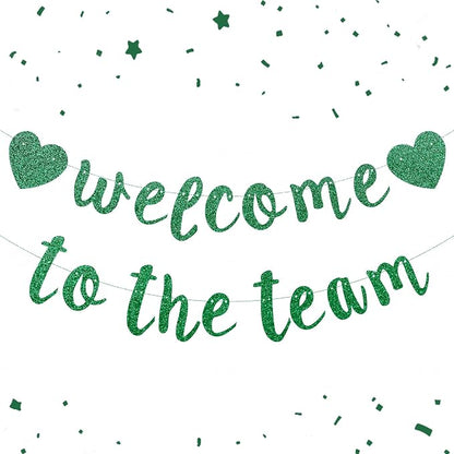 Welcome to the Team Banner Pre-Strung No DIY, Glitter New Employee Welcome by Unknown