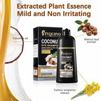 Coconut Dye Shampoo for Brown Hair - 3 in 1 Instant Hair Color, Dye Shampoo for Women & Men