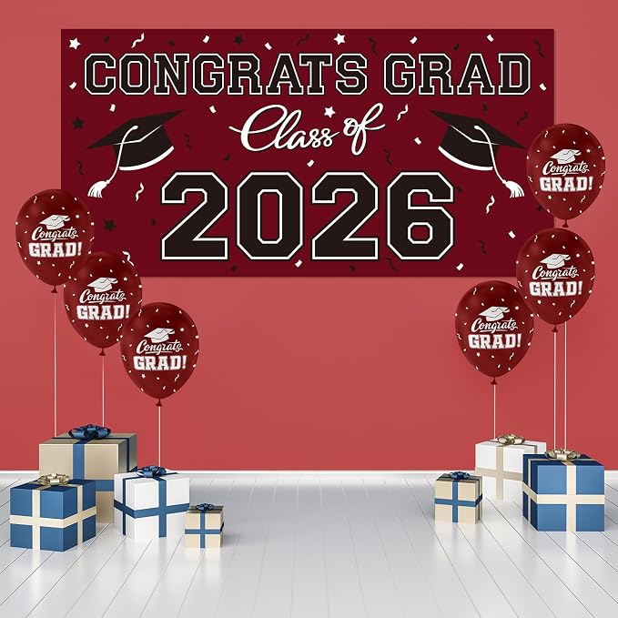 2026 Graduation Party Plastic Backdrop - Image 3