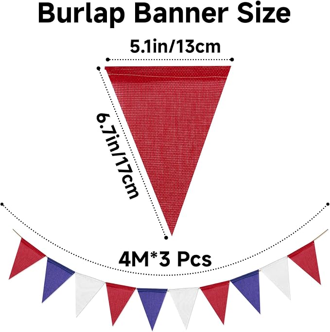 G2PLUS Triangle Flag Bunting, Pennant Banner and Decorative Garland, 39Ft | - Image 2