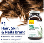 Country Life, Maxi-Hair Plus Biotin, Supports Healthy Hair, Skin and Nails, Daily Supplement, 240 ct