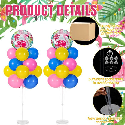 Gejoy 62" 2 Sets Flamingos Balloons Tower Stand Kit, and 2 Flamingos Balloon - Image 3