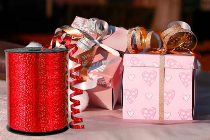 500 Yards Silver Laser Curling Ribbon 5mm Shiny Metallic Balloon String Curly - Image 2