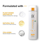 GK HAIR Global Keratin The Best (33.8 Fl Oz/1000ml) Smoothing Keratin Hair Treatment - Professional Brazilian Complex Blowout Straightening For Silky Smooth & Frizz Free Hair