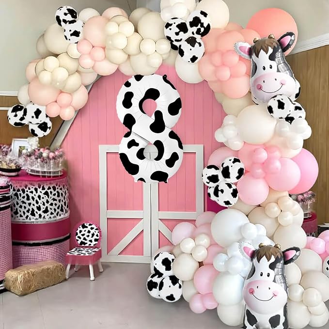 40 Inch Cow Print Balloon, Number 8 balloons Cow Balloons - Image 5