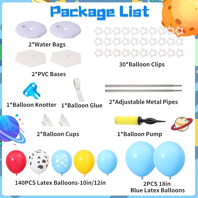 Toys Inspired Story Balloon Column Stand Kit Set of 2, 7FT Height Balloon - Image 3