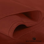 BLISSFORD Satin Pillowcase with Zipper, for Hair and Skin Care, Feels Soft and Cool Like a Silk Pillowcase, Satin Pillow Cases 2 Pack, Slik Pillow Cover, Rust - King Size, Set of 2