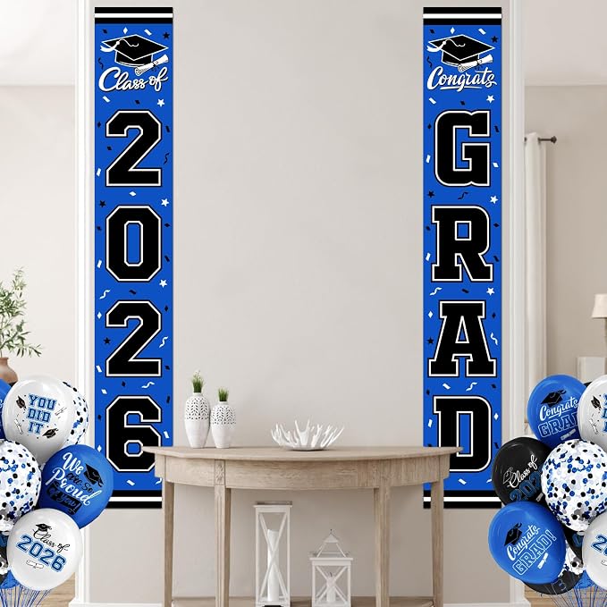 2026 Graduation Decorations, Congrats Grad Banner Backdrop - Image 4