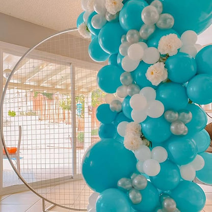 Voircoloria 110pcs Teal Turquoise Latex Party Balloons, 12inch | - Image 7