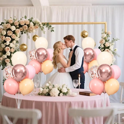 4 Sets Dusty Pink and Rose Gold Balloons Stand - Image 7