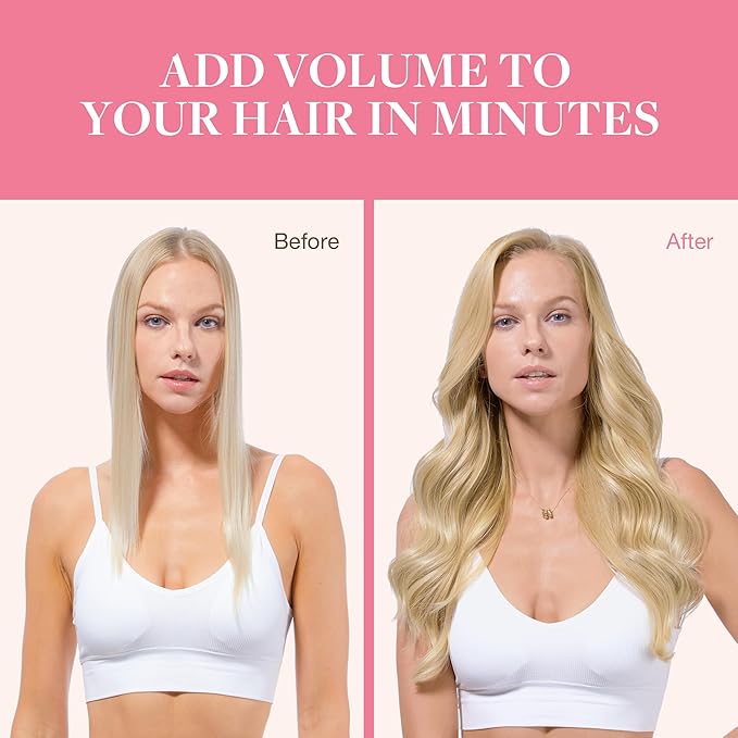 GOO GOO Clip in Hair Extensions Real Human Hair, Remy Human Hair Extensions Clip ins for Women, Natural Human Hair, 14inch 110g 7Pcs, 18A/613A Dark Blonde Highlighted Bleach Blonde