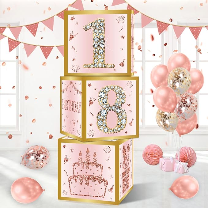 DataMoon 18th Birthday Decorations Boxes by DataMoon
