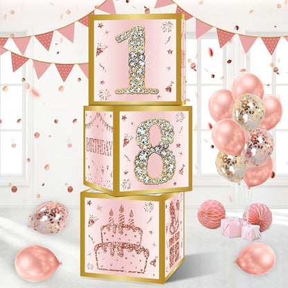 DataMoon 18th Birthday Decorations Boxes by DataMoon