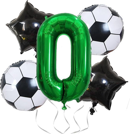 Number Balloons Green Party Balloon - Image 6