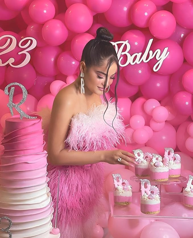 Pink Balloons Metallic Pink Balloon, Baby Shower, Galentines day Decorations - Image 6
