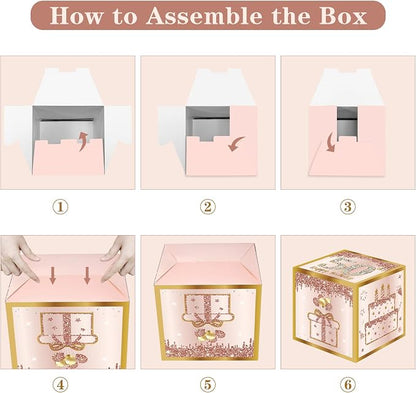 Guiruiy 3Pcs 50th Birthday Decorations Balloon Gift Boxes - Image 6