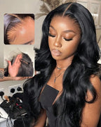 13x6 SKINLIKE Real HD Lace Frontal Wig, 180% Density Ultra-fitted 0.10mm Thin Invisible HD Lace Wig Pre-plucked Hairline Bleached Knots Virgin Human Hair Wigs Body Wave 22 Inch
