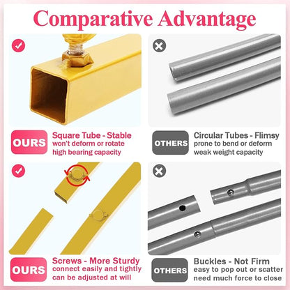 8FT Arch Backdrop Stand Gold Metal Wedding Arch Backdrop Stand | Metal Backdrop - Image 4