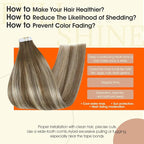 Full Shine Tape in Hair Extensions Real Human Hair 22Inch Seamless Tape Hair Extensions Color 6/60/6 Chestnut Brown Ombre to Blonde Highlighted Brown Tape ins Silky Soft Hair Add Length 50G 20pcs