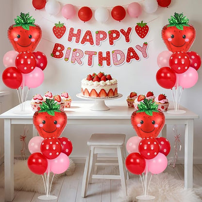4 Sets Strawberry Party Balloon Stand Kits - Image 5