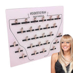 Extension Holder - Wig Sectioning Display Plates, Secure Clip Design, Clip-In Wig Grafting Plate, Time Saving Acrylic Hair Separator Board | Professional Grafting Plate for Hairpieces Home Salon Appl