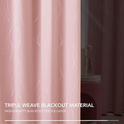 Deconovo Living Room Curtains 72 Inches Long, Thermal Insulated, Room Darkening - Image 4