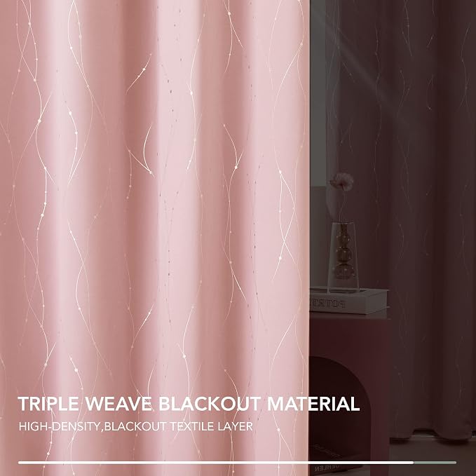 Deconovo Living Room Curtains 108 Inch Long, Thermal Insulated, Room Darkening - Image 6