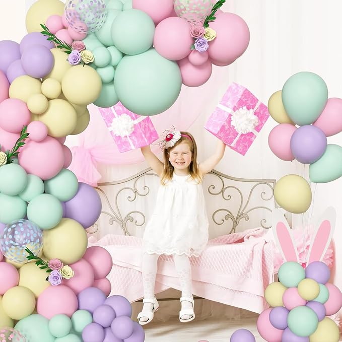Archloon 156pcs Pastel Balloons Garland Arch Kit, Different Sizes 18 12 10 - Image 4
