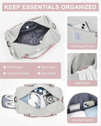 Gym Bag Womens,Travel Duffel Carry on Bag Sport Tote Bag Weekend Overnight Bag