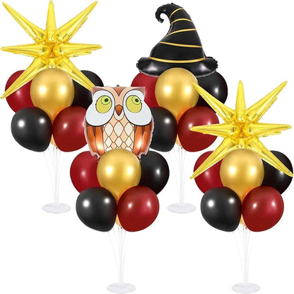 4 Sets Magical Witch Party Balloon Stand Kits by Afniimyapt