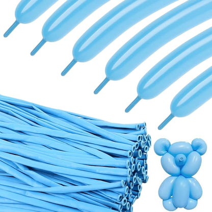 Long Balloons - Baby Blue 260 Balloons by KEXINGTUO