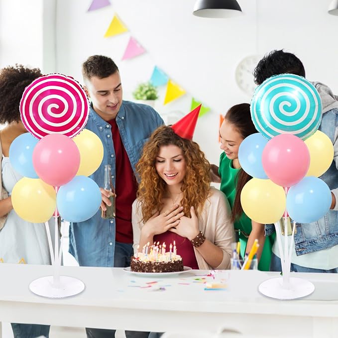 4 Sets Pastel Sweet Candy Theme Party Balloons Stand Kit - Image 6