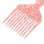 VOCOSTE Wide Tooth, Afro Hair Pick Comb, Hair Styling Tool for Men Women, Plastic, Pink, 4.8 Inch