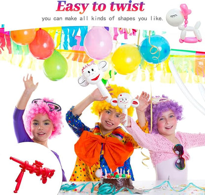 Red Long Balloons Premium 260 Twisting Balloons Animals Magic - Image 7