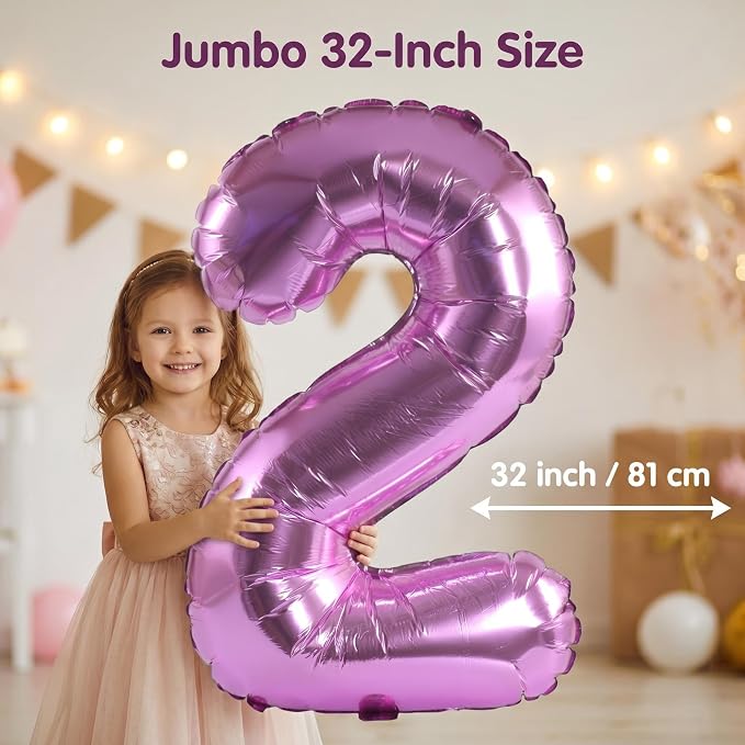 YPSelected 32 Inch Large Foil Helium Number Balloon Birthday Wedding Party 0-9 - Image 5