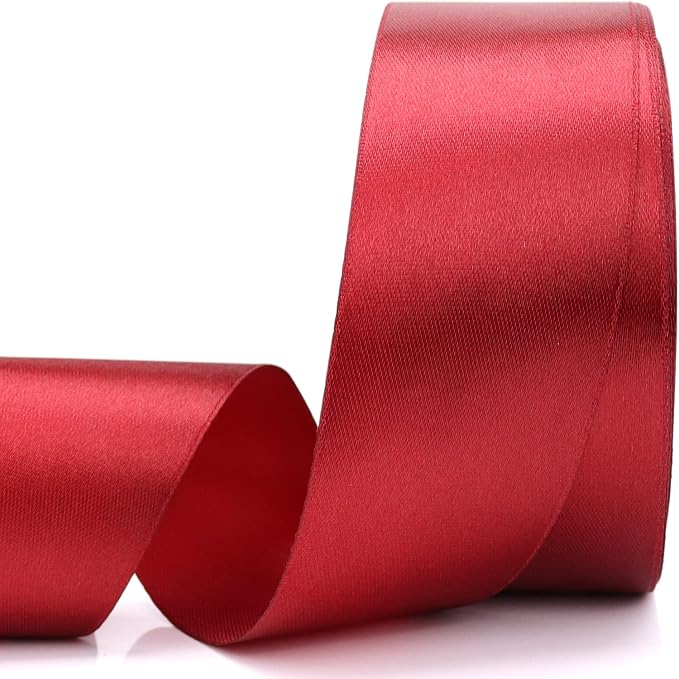 Nsilu 1-1/2 inch, Wine Red Ribbon by Nsilu