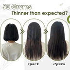 RUNATURE U Tip Extensions Human Hair Natural Black U Tip Fusion Hair Extensions Real Human Hair Pre Bonded Black Utip Keratin Hair 14 Inch 50 Strands 0.8g/s 40gram