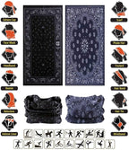 Headband Neck Gaiter Head Wrap Headwear Face Mask Magic Scarf Bandana for Men and Women