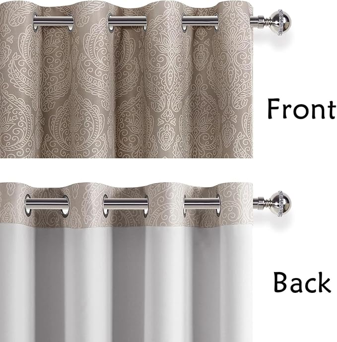 DWCN Ombre Blackout Curtains for Bedroom - Image 4