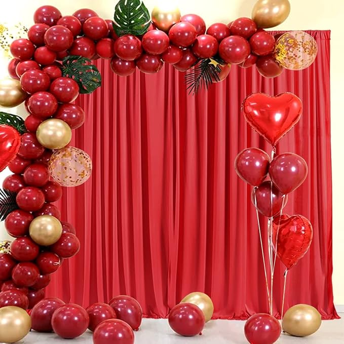 AK TRADING CO. 10 feet x 10 feet Polyester Backdrop Drapes Curtains Panels - Image 7