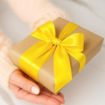 30Yards 1 1/2In Yellow Ribbon for Gift Wrapping Birthday Christmas Party | - Image 7