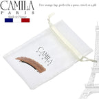 Camila Paris CP3249 French Hair Barrette Clip for Girls, Pink Shell, Rubberized Metal Closure Strong Hold Grip Hair Clips for Women, No Slip Durable Styling Girls Hair Accessories, Made in France