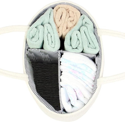 Casaphoria Caddy Organize Woven Cotton Rope Basket Caddy - Image 5